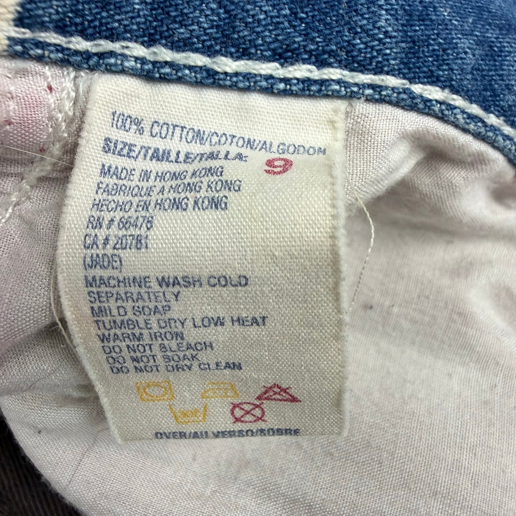 Vintage 90s Tommy Hilfiger Women’s 9 Jeans USA Flag Patchwork