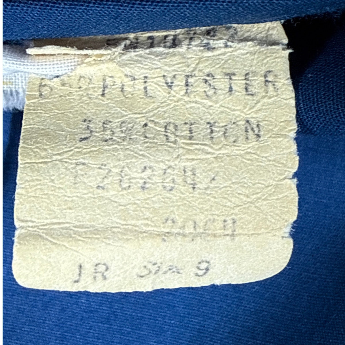 Vintage 70s JCPenney Navy Blue Long Sleeve Button-Down Blouse Women's Small