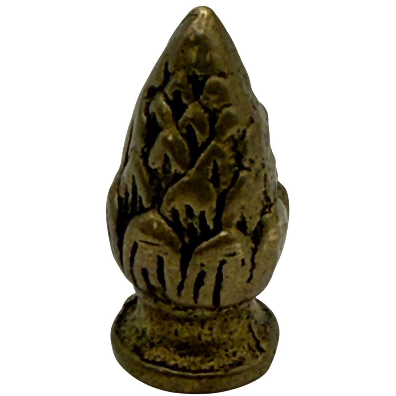 Antique Brass Clip-On Lampshade Adapter Acorn Finial Lamp Shade Holder