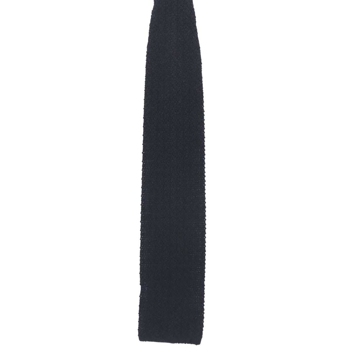 Vintage 70s Kipper for Hastings Navy Wool Knit Necktie 3.5” Wide