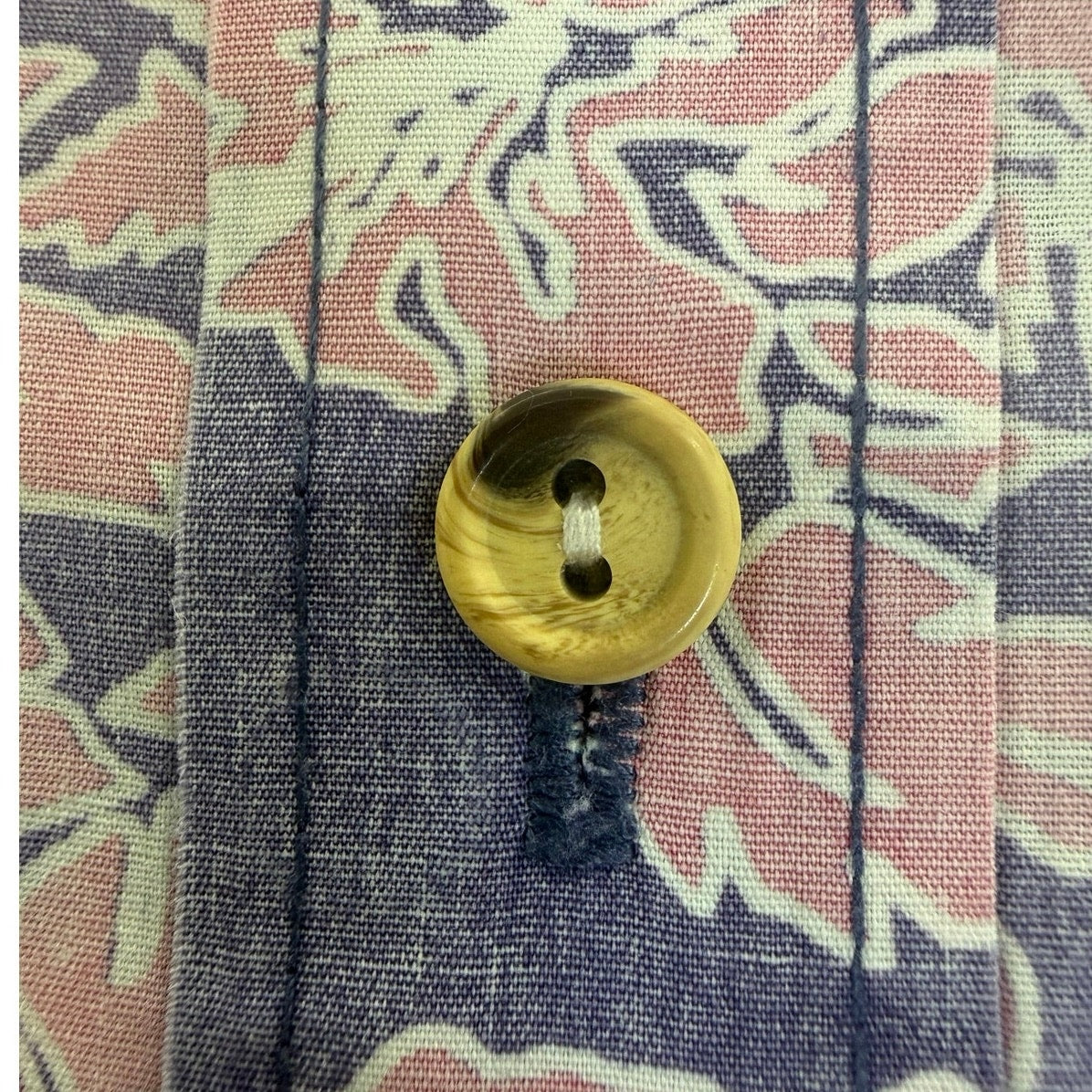 Vintage 80s Cooke Street Hawaiian Reverse Print Floral Camp Shirt XL
