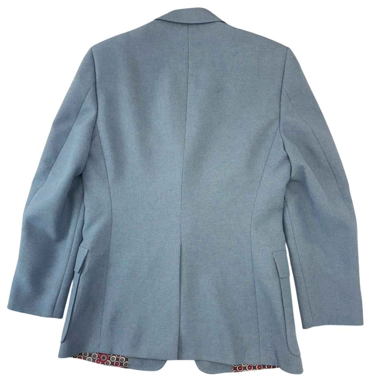 Vintage 70s The Knack Baby Blue Sport Coat Blazer Men's 40 Gold Crest Buttons