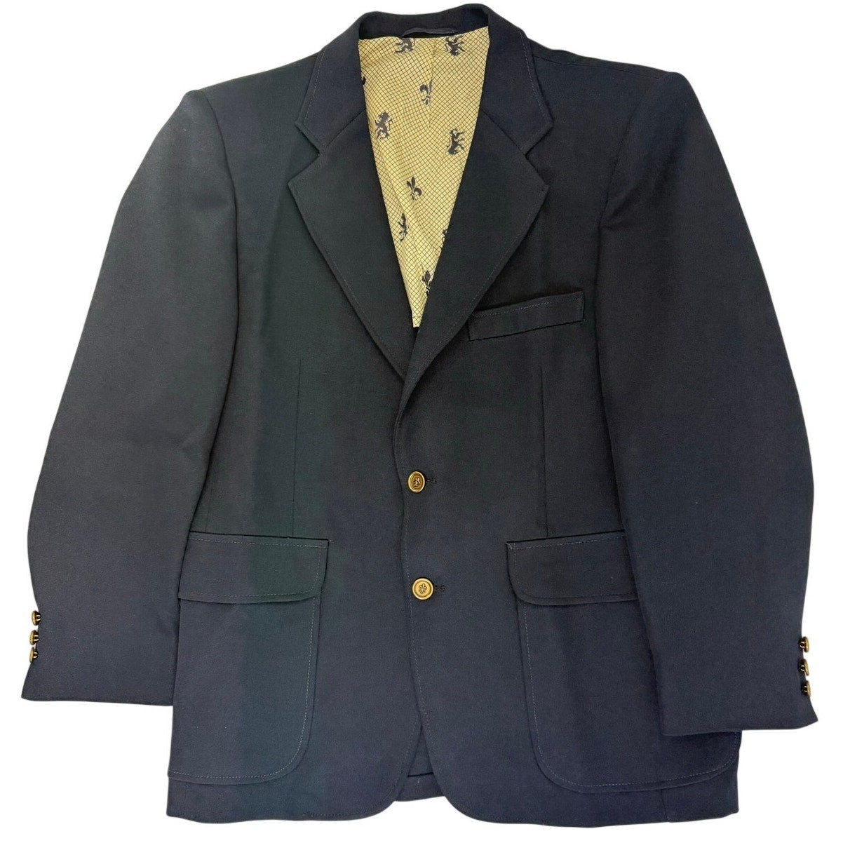 Vintage 70s JCPenney Comfort Blazer Navy Knit Sport Coat 40R