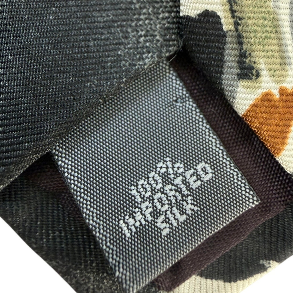 Vintage 90s T-Time Golf Silk Necktie USA Made Wide Artistic Mens Tie 59x4