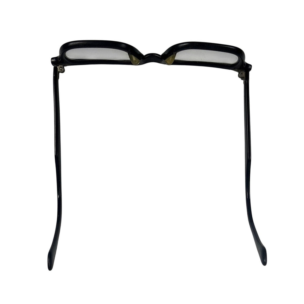 Vintage 50s 60s American Optical Black Horn Rim Eyeglass Frames 5 1/2