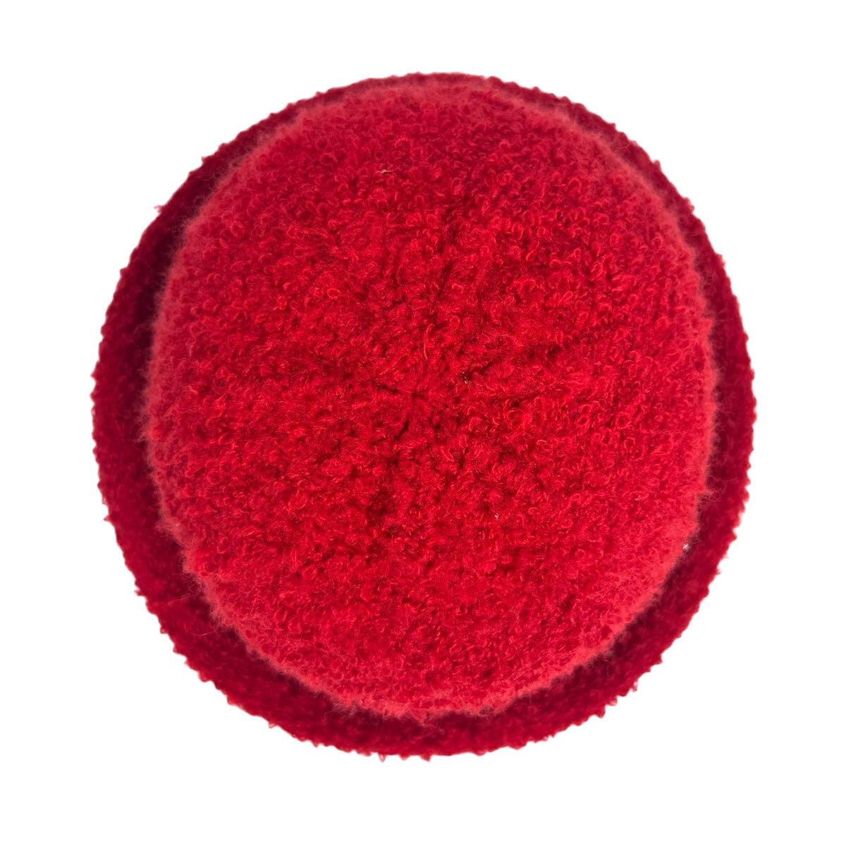 Vintage 90s Liz Claiborne Red Rolled Brim Cloche Hat