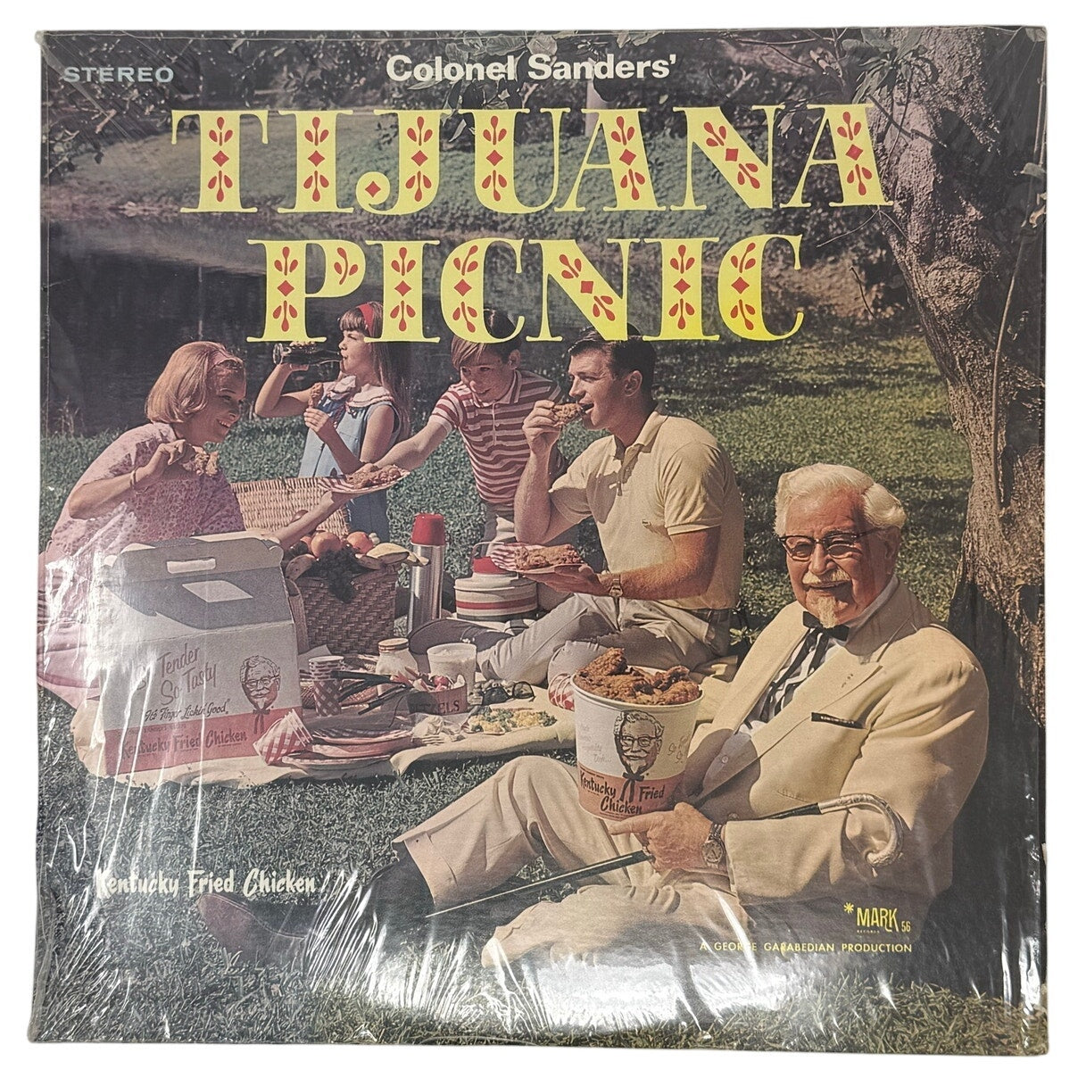 Vintage 60s Colonel Sanders Tijuana Picnic Vinyl LP Record Mark 56 Vintage