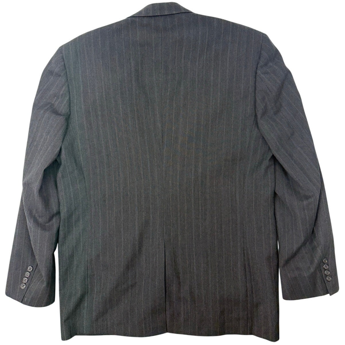 Mens 90s Wool Pinstripe Suit