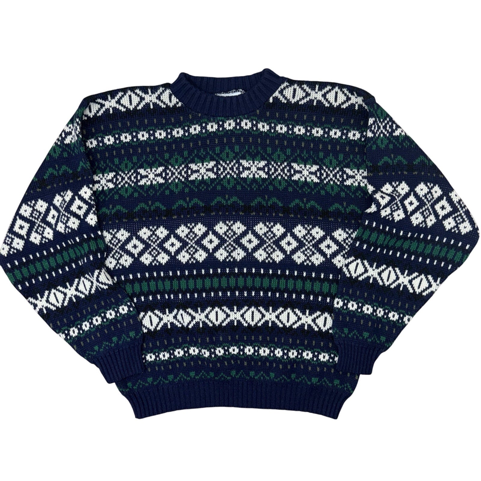 Mens 90s Fair Isle Sweater