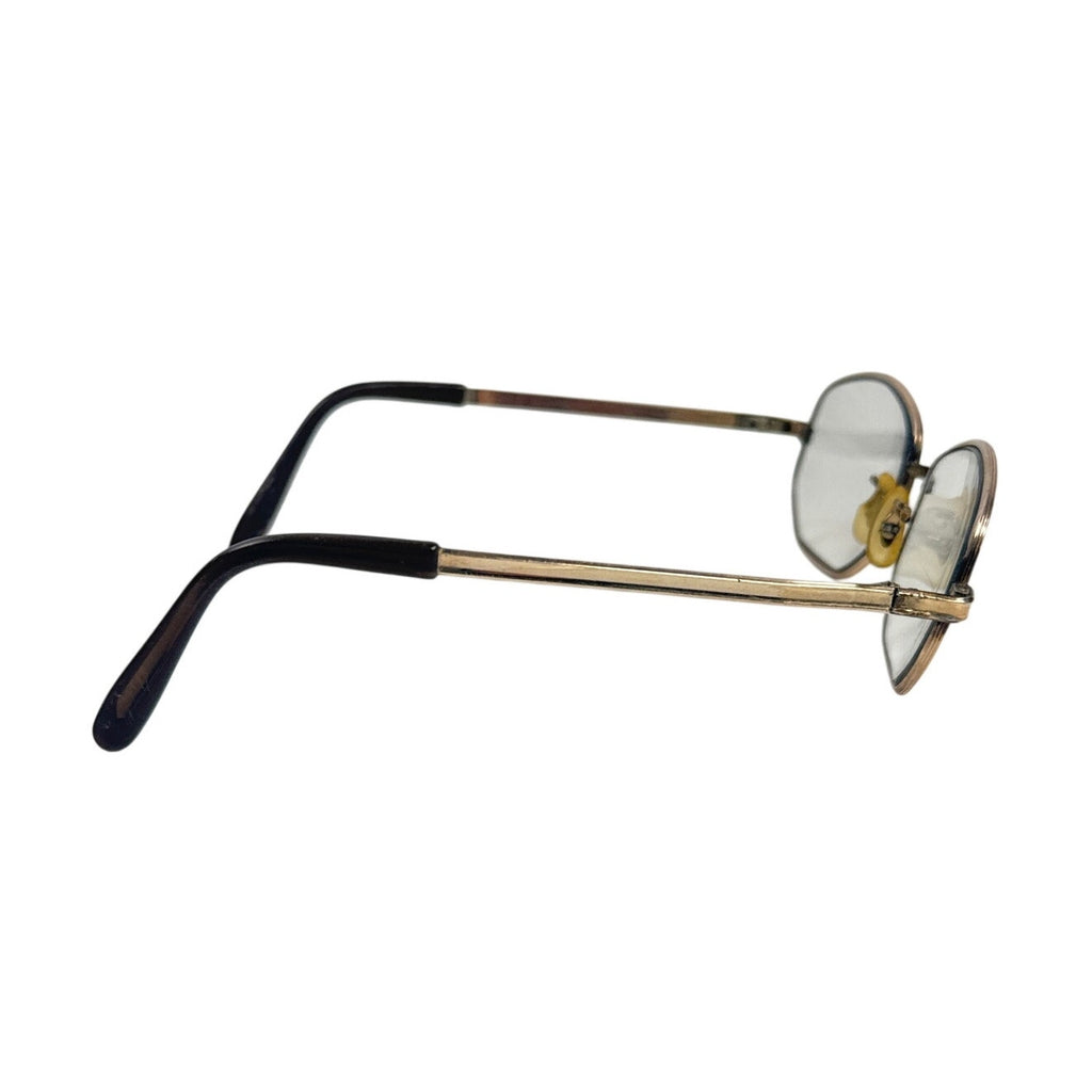 Vintage 70s Universal Gold Oval Eyeglass Frames 10K RGP 140mm