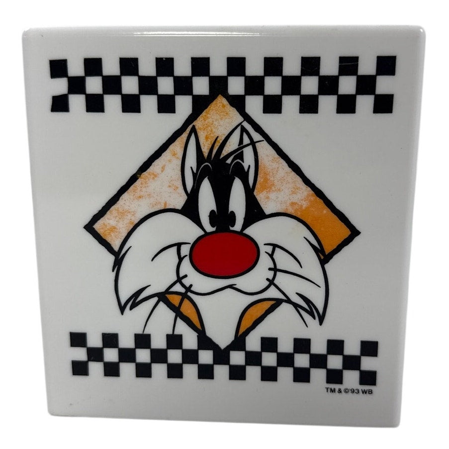 Vintage 1993 Looney Tunes Tweety Sylvester Tissue Box Cover
