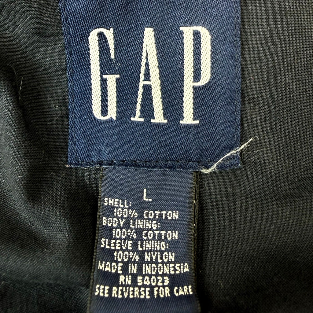 GAP Men's Red Cotton Zip Jacket Large Casual Lightweight Bomber Coat