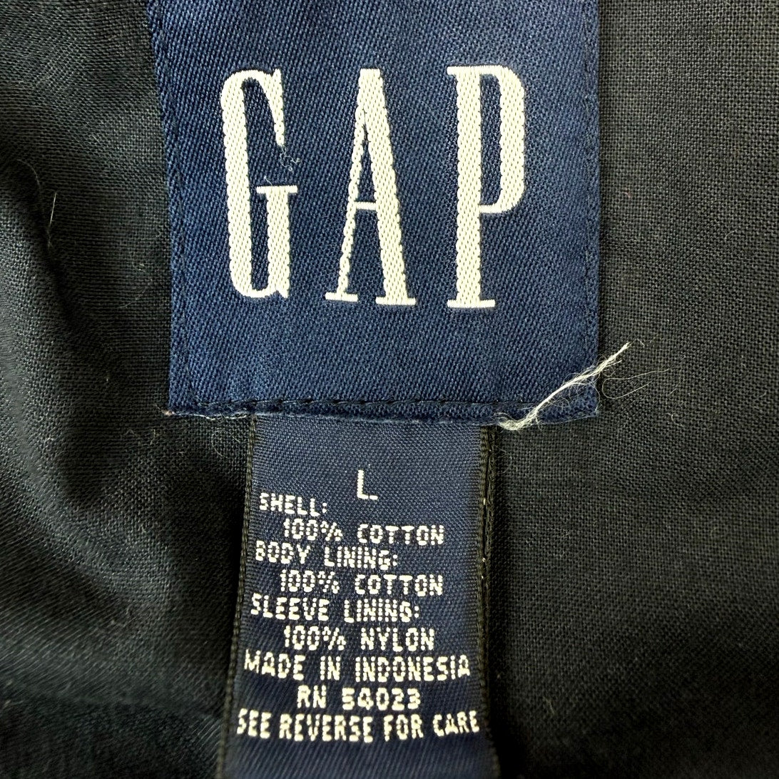 GAP Men's Red Cotton Zip Jacket Large Casual Lightweight Bomber Coat