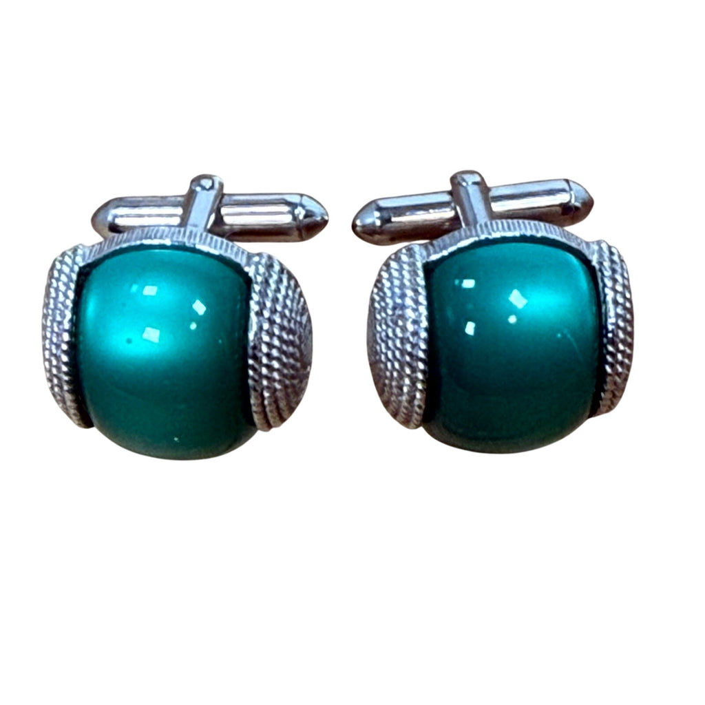 Mens 60s Green Cufflinks