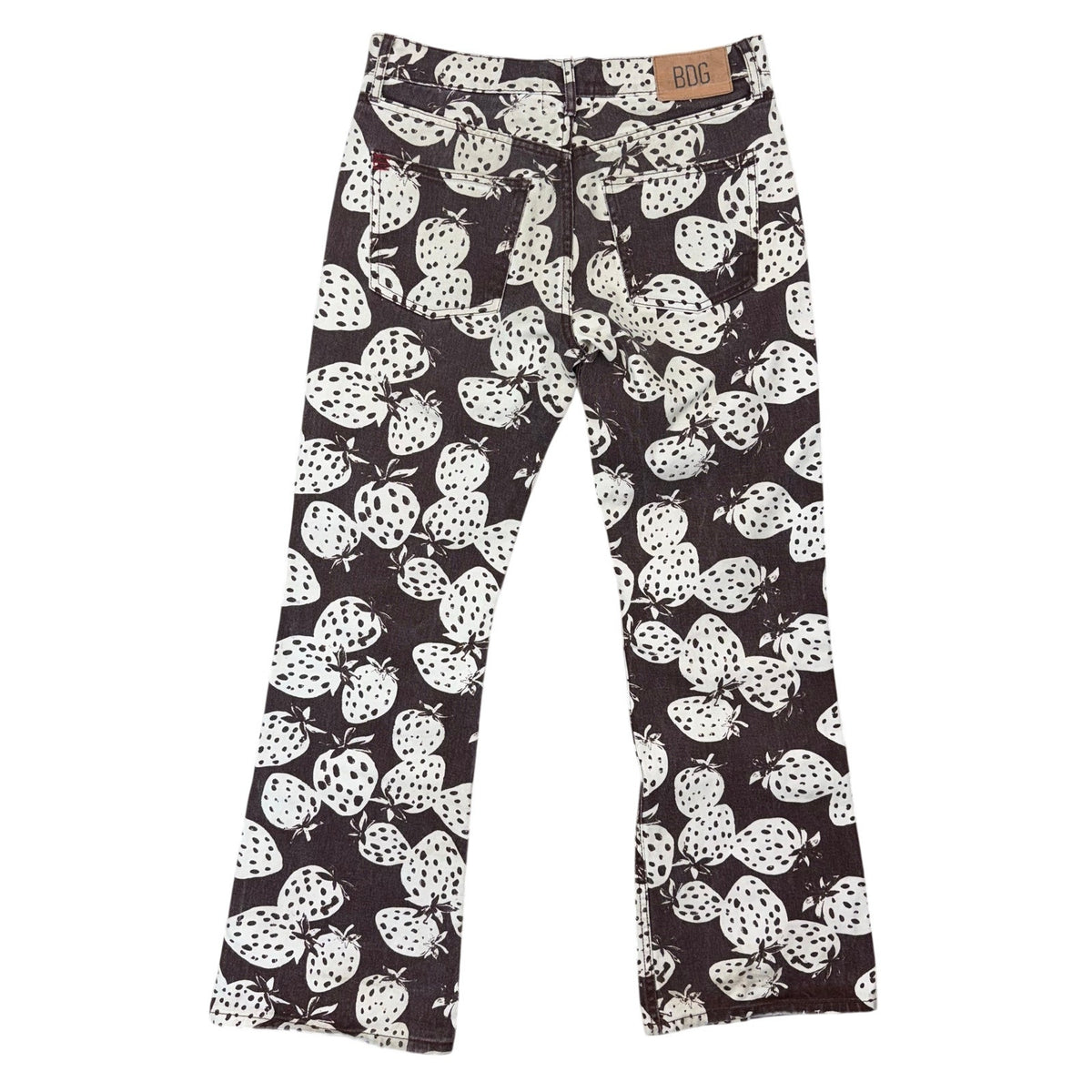 BDG Strawberry Print Bootcut Jeans Women’s 28 Y2K 90s Style Denim
