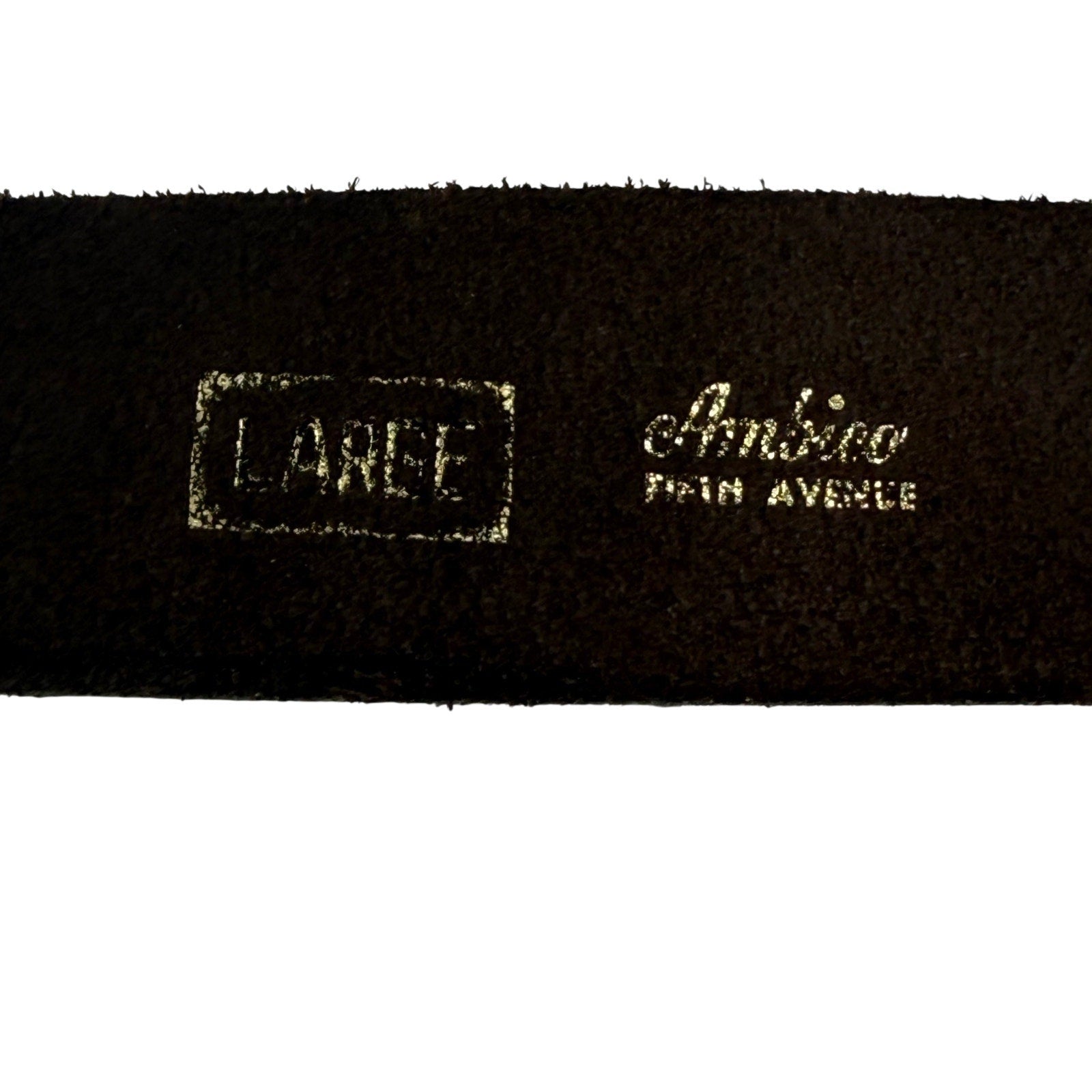 Mens 70s Leather Belt Mt Rainier Washington Brass Buckle USA