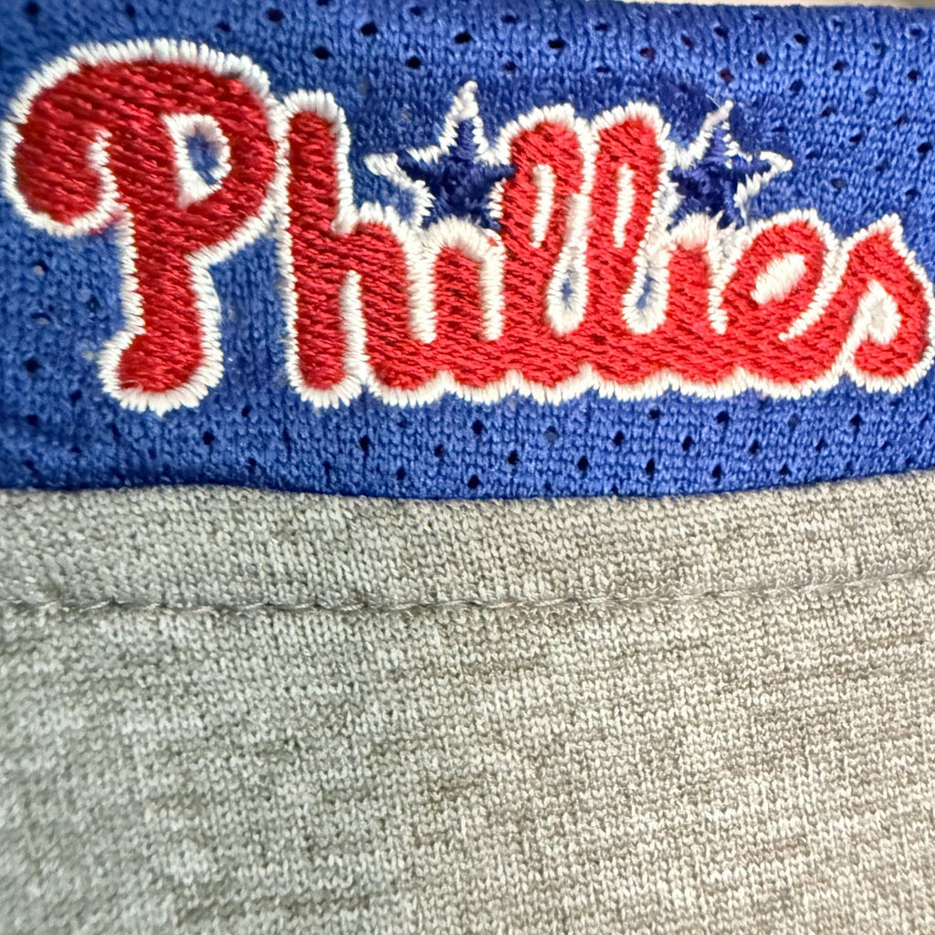 Vintage 90s Men's Medium Nike MLB Phillies Red Blue Baseball T-Shirt