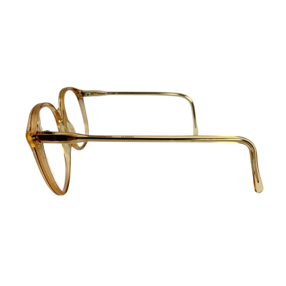 Vintage 80’s Nordic Berkeley Amber Gold Oval Eyeglass Frames 145 Germany