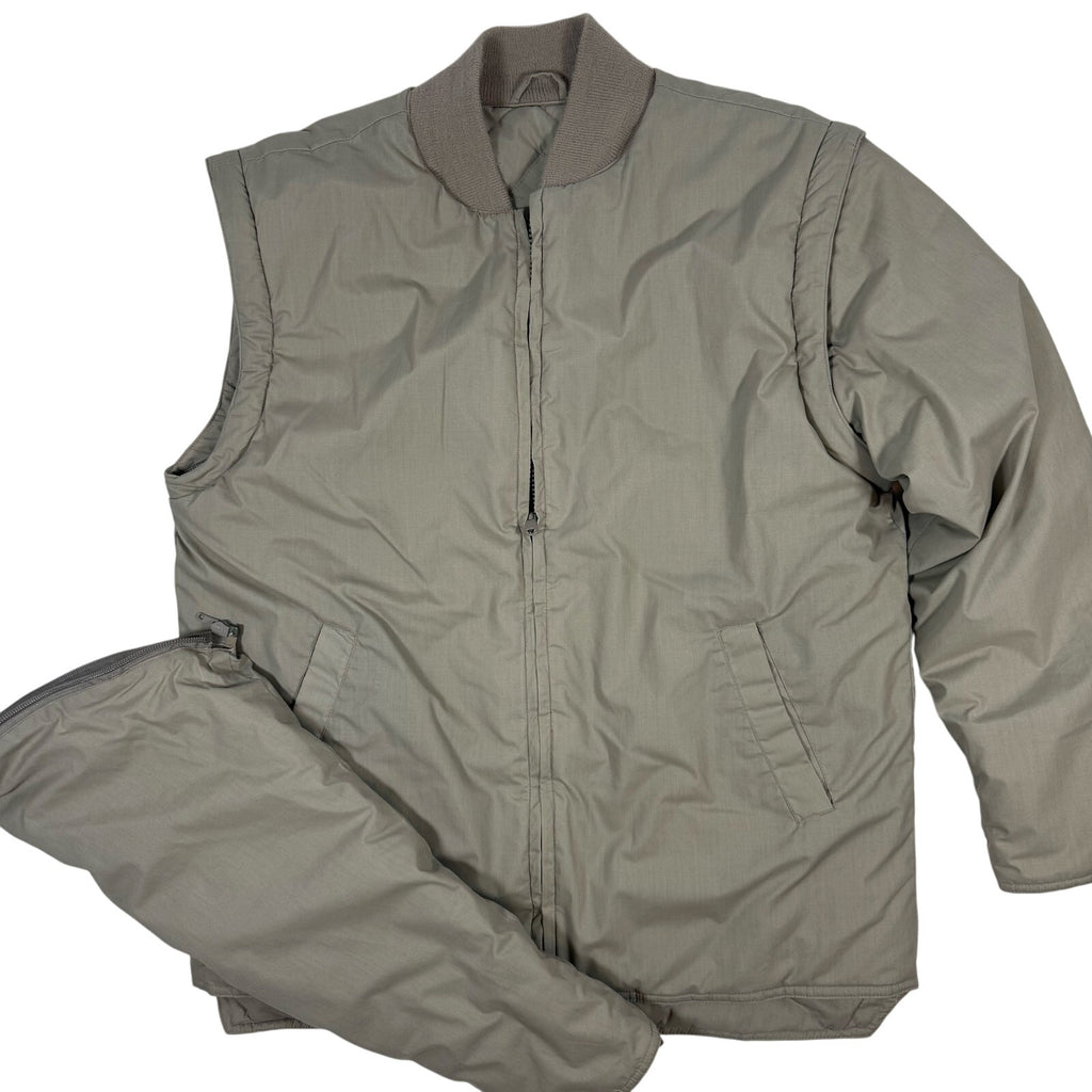 Vintage 90s Men's Small Quilted Jacket Converts to Vest Hunt Club