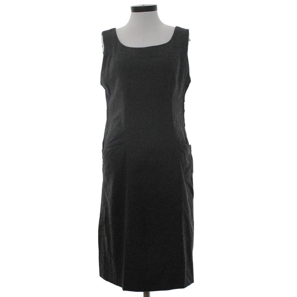 Vintage 1970s Lane Bryant Jr Plenty Gray Wool Two-Way Shift Dress Women's Large