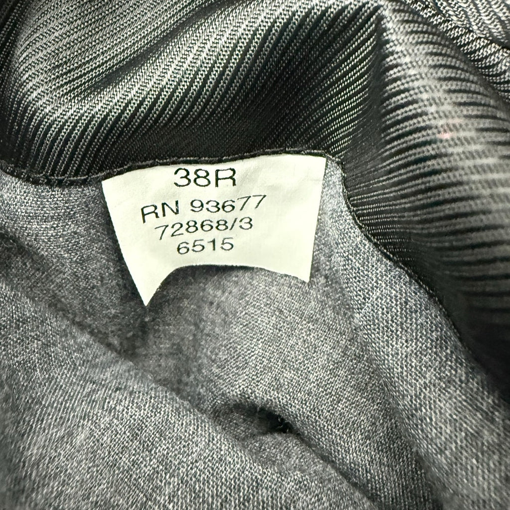 Vintage 90s Stafford Men's Gray Wool 3 Button Blazer Sport Coat 38R