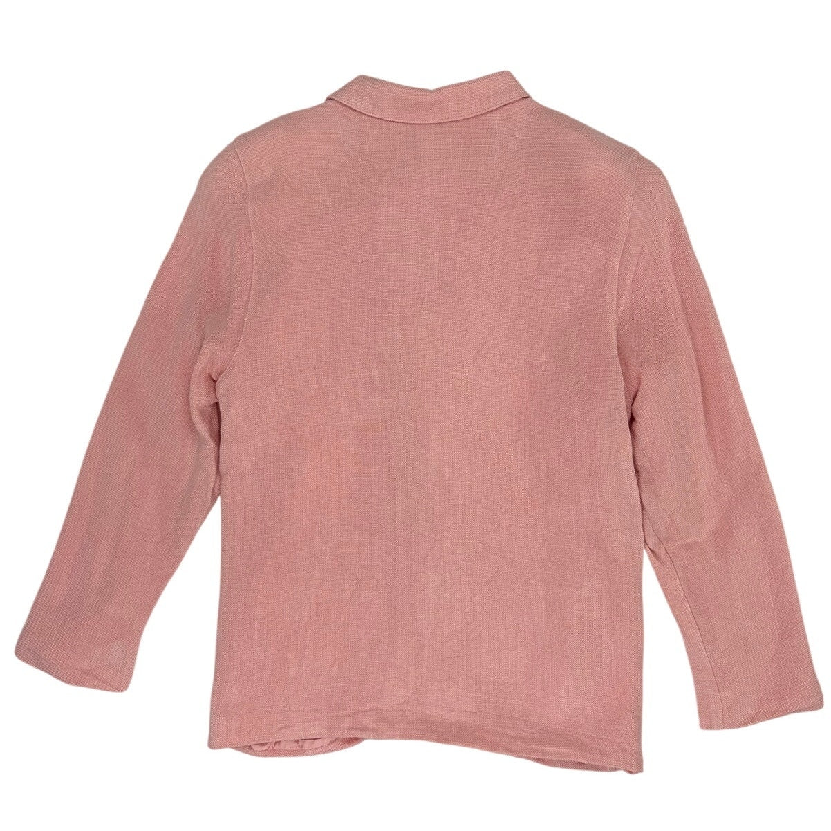 Vintage 80s Premier Collection Salmon Pink Rayon Blazer Jacket Womens Medium