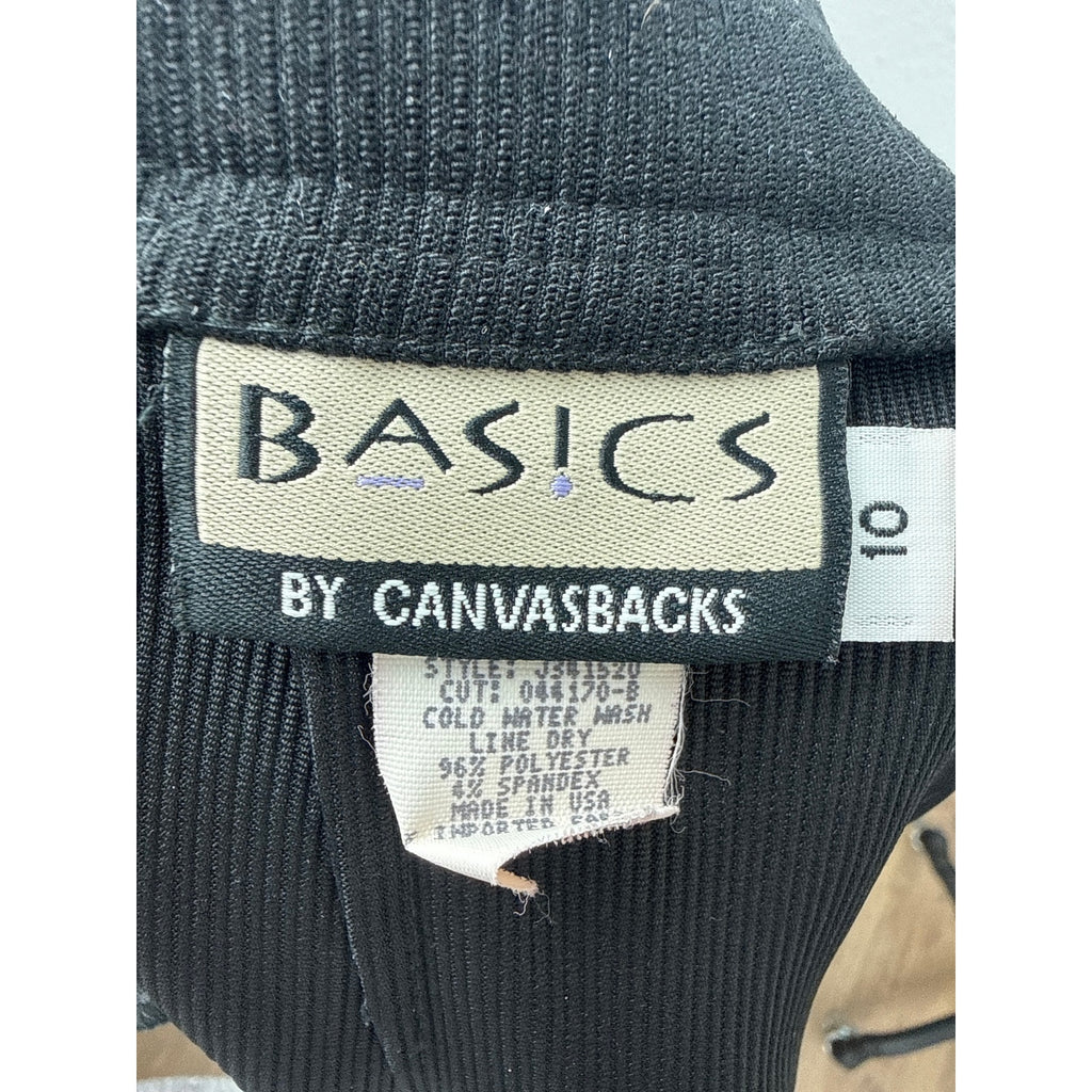 Vintage 90s Basics by Canvasbacks USA Black Skirt Women's 32 Waist Maxi Stretch