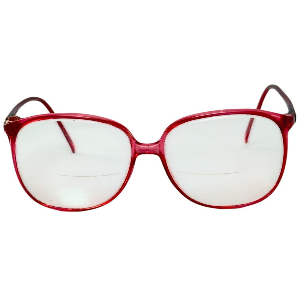 Vintage 70s Women's Frames Tura TL 11 Oversized Eyeglass Frames Red Japan 150