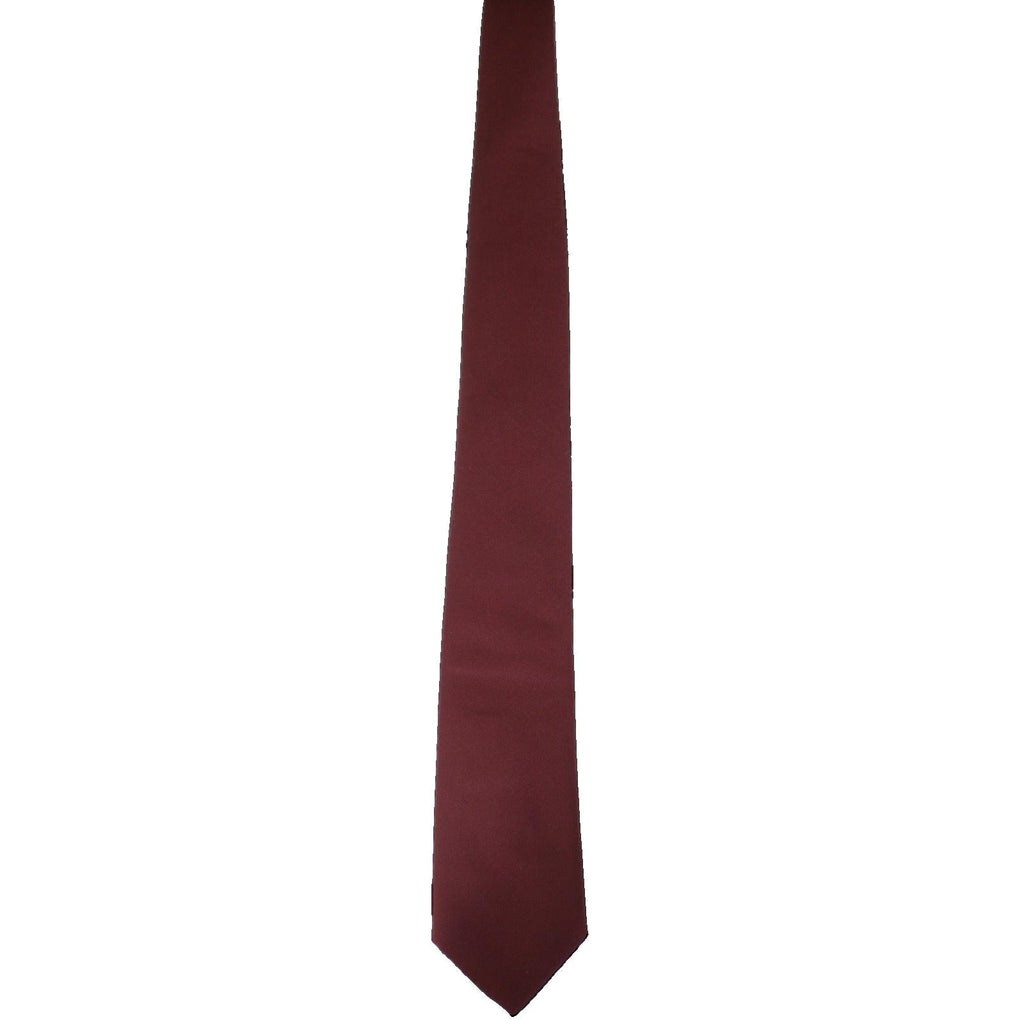 Vintage 80s Cavalier Men’s Wine Red Burgundy Polyester Necktie 58”