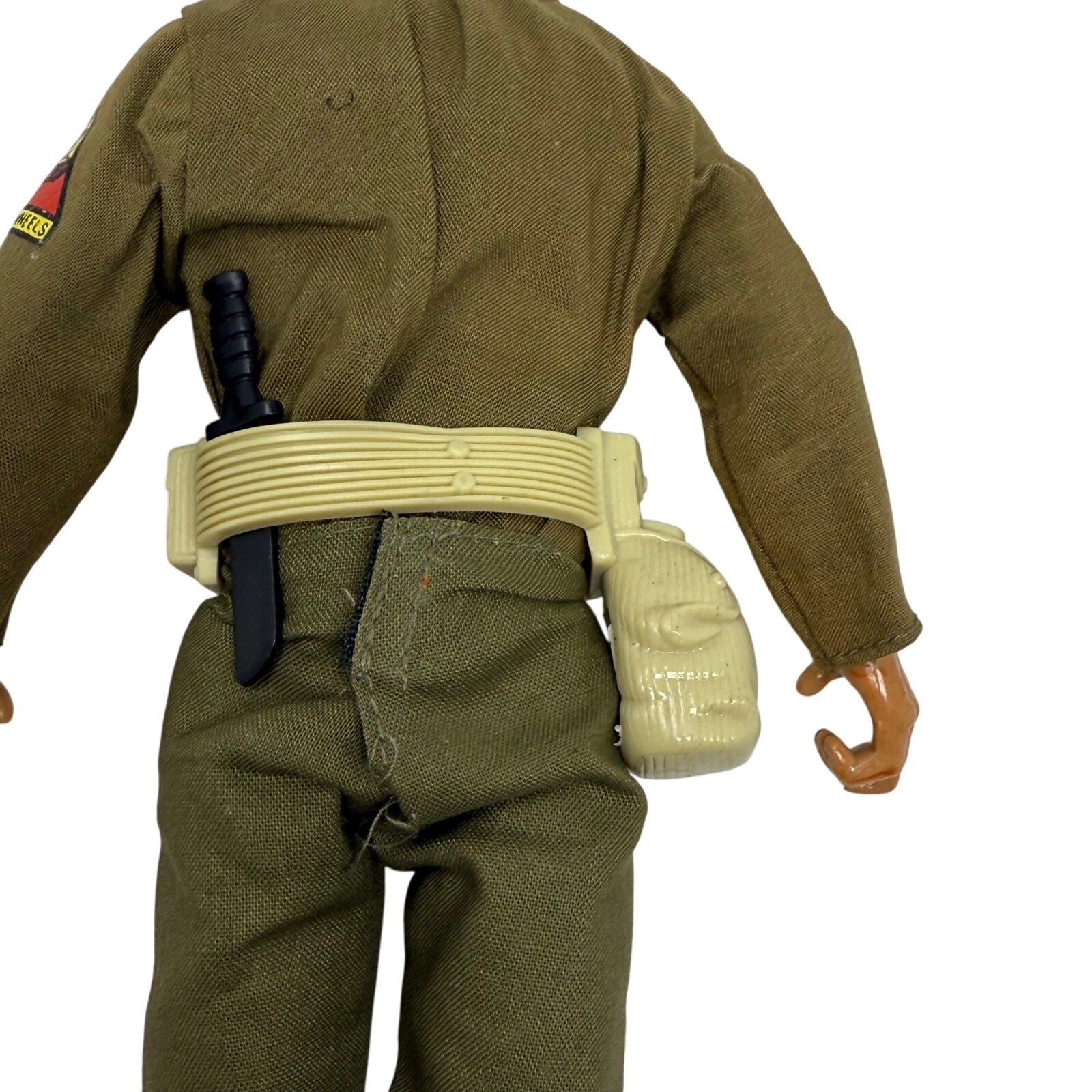 Vintage 80s Military Action Figure Soldier Jeep Driver 12” Posable Toy