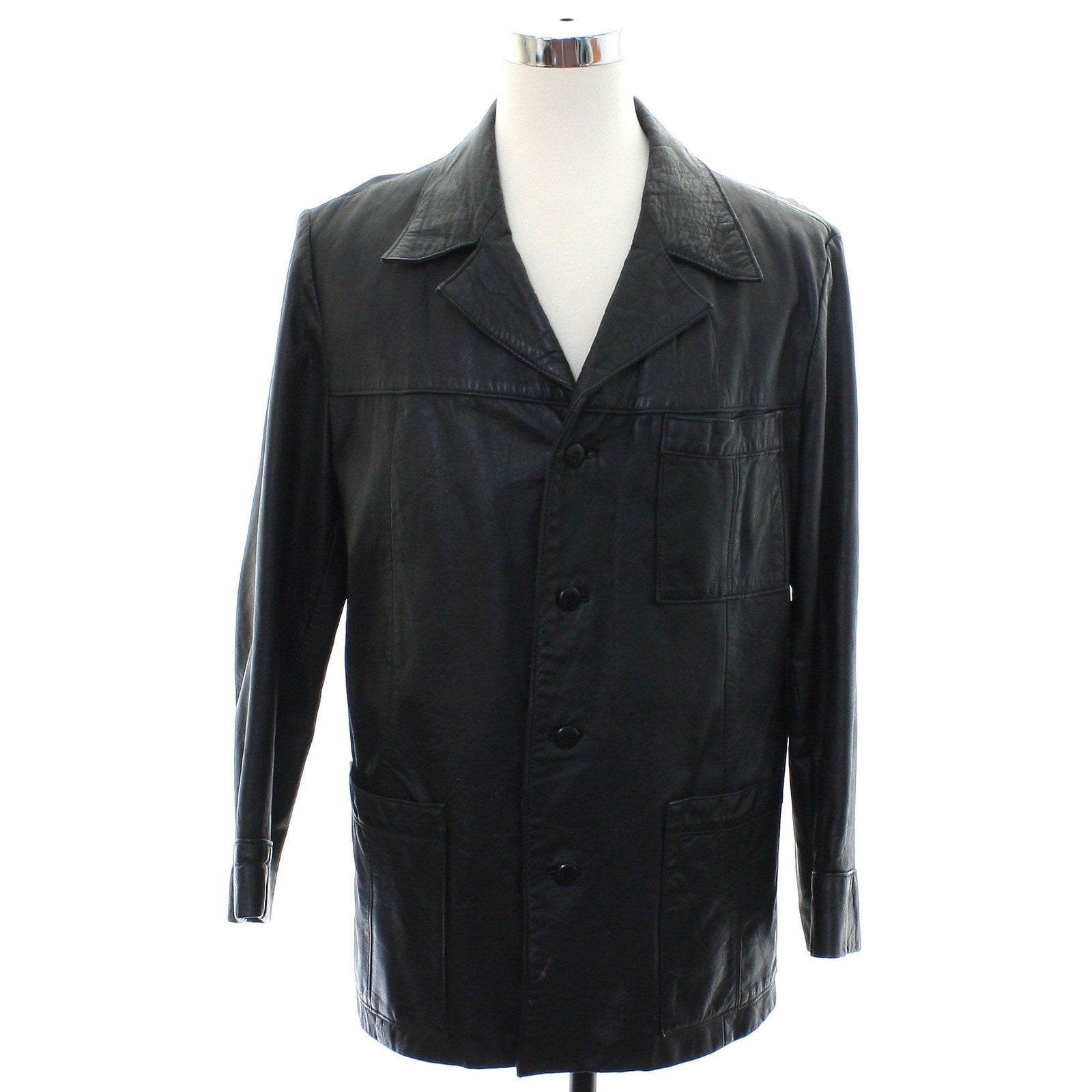 Men's 80s Genuine Leather Jacket