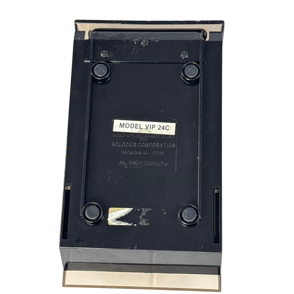 Vintage 1980s Rolodex VIP 24C Smoky Cover Card File Organizer