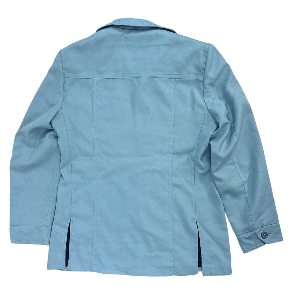 Vintage 70s John Pomer Sky Blue Polyester Leisure Suit Men’s 42 Jacket 33" Waist