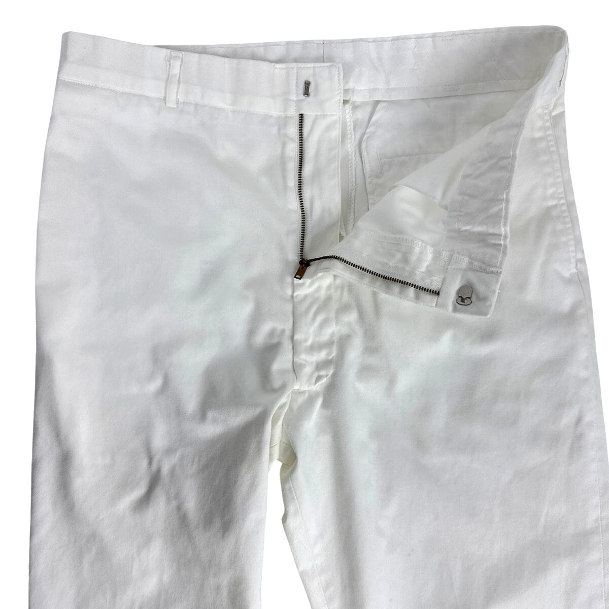 Vintage 80s US Navy White Dress Pants 36L Wide Leg Military Trousers