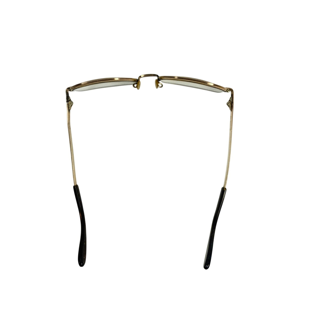 Vintage 70s Universal Gold Oval Eyeglass Frames 10K RGP 140mm