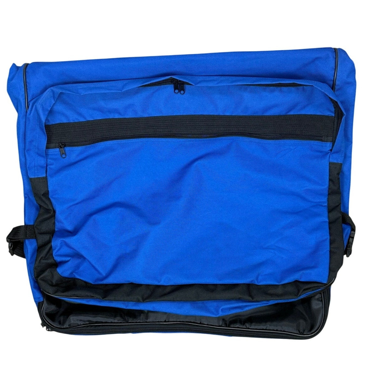 Vintage 2000 Blue Foldable Travel Garment Bag Suit Carrier Luggage Organizer