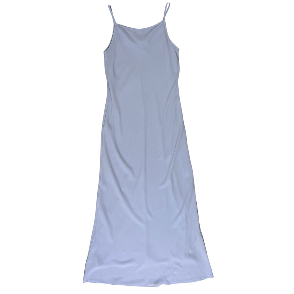 Vintage 90s Alyn Paige Lavender Blue Slip Maxi Dress USA Women's 9/10