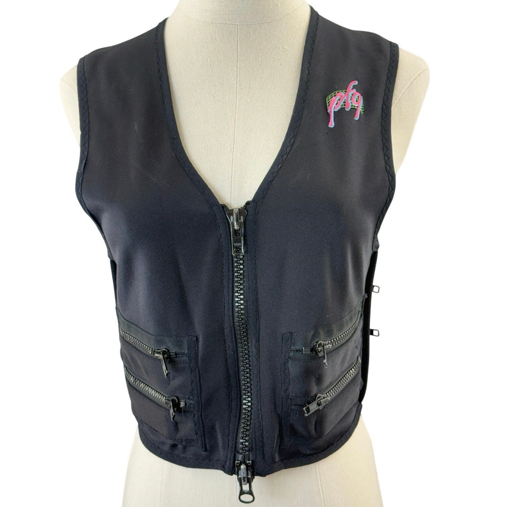 Vintage 90s PFG Weighted Vest Womens Small Black Pink 2.5 lb
