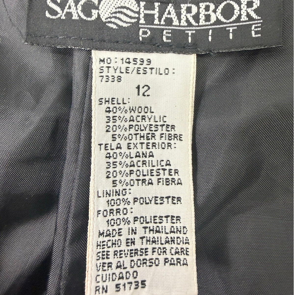Vintage 90s Sag Harbor Women's Petite 12 Red Plaid Wool Blend Pleated Shorts