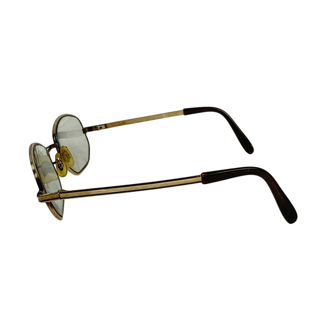 Vintage 70s Universal Gold Oval Eyeglass Frames 10K RGP 140mm