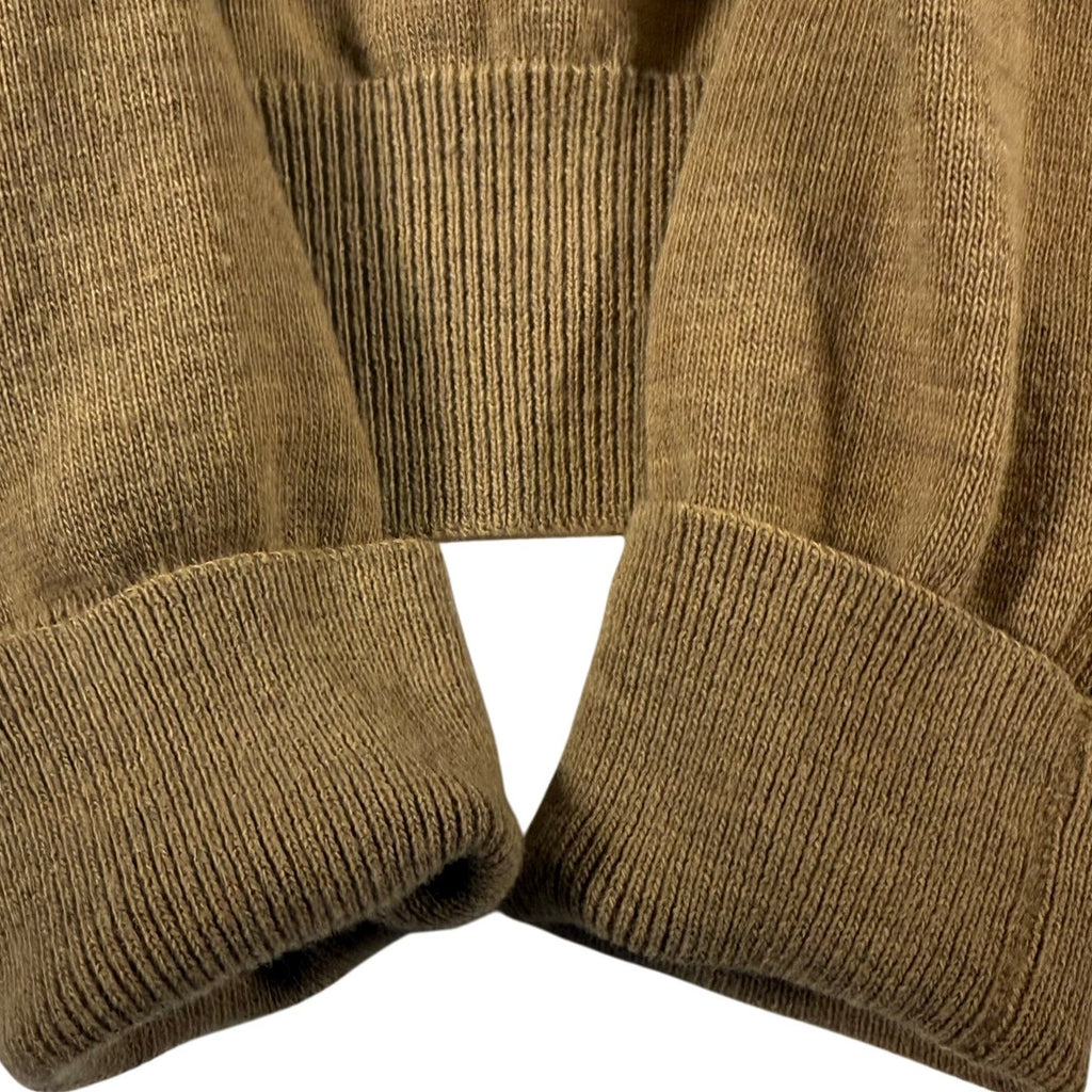 Vintage 60s Tan Brown V-Neck Sweater Orlon Wool USA Men’s Medium Lord Jeff