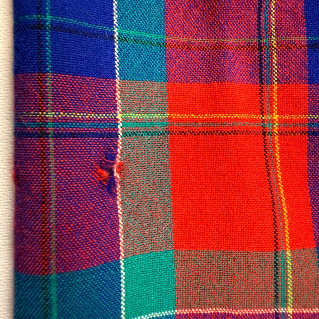 Vintage 70s Pendleton Women's Medium Plaid Wool Midi Skirt USA A-Line Pleated