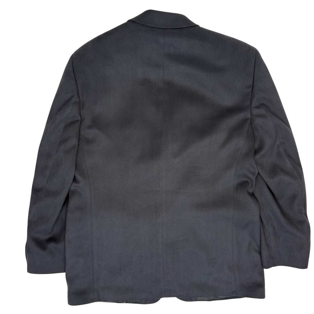 Vintage 90s Men's 42R Black Velour Blazer Jacket Lord & Taylor Fifth Ave