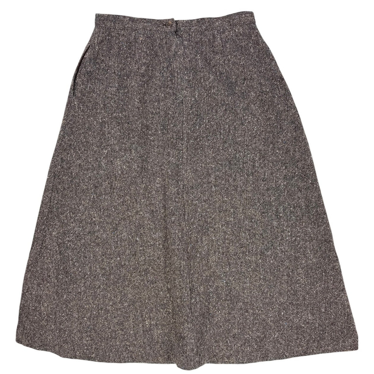 Vintage 90s Orvis Brown Tan Blue Tweed Maxi Skirt Women’s 10