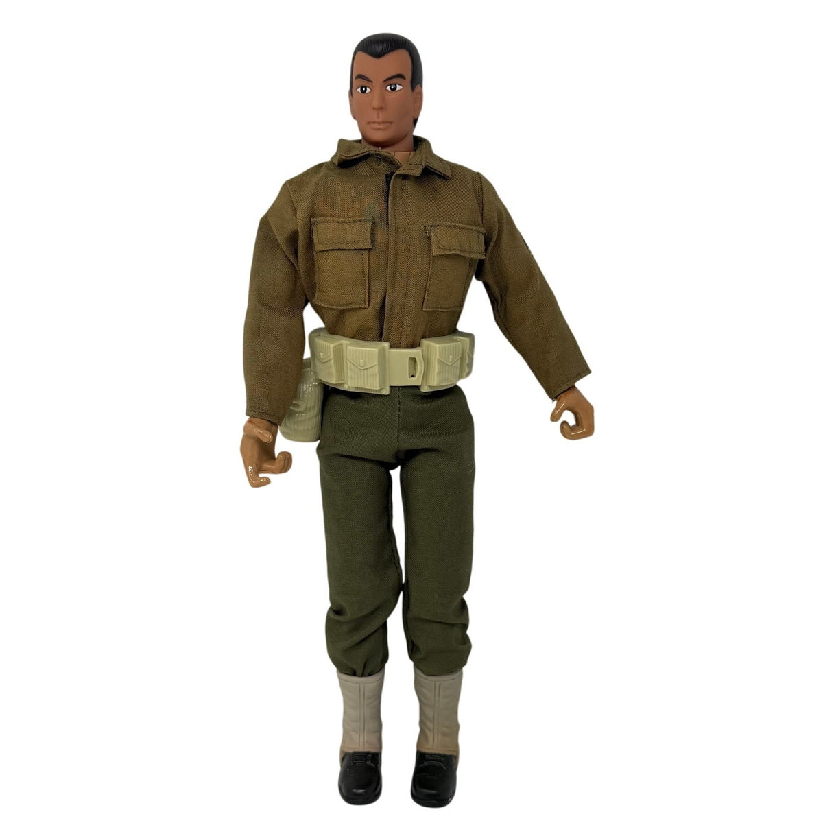 Vintage80s Military Action Figure Soldier Jeep Driver 12” Posable Toy