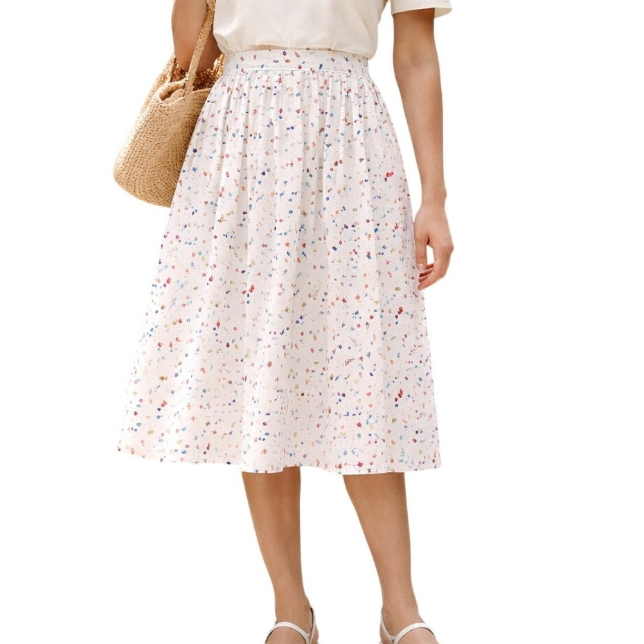 Womens 80s Midi Skirt