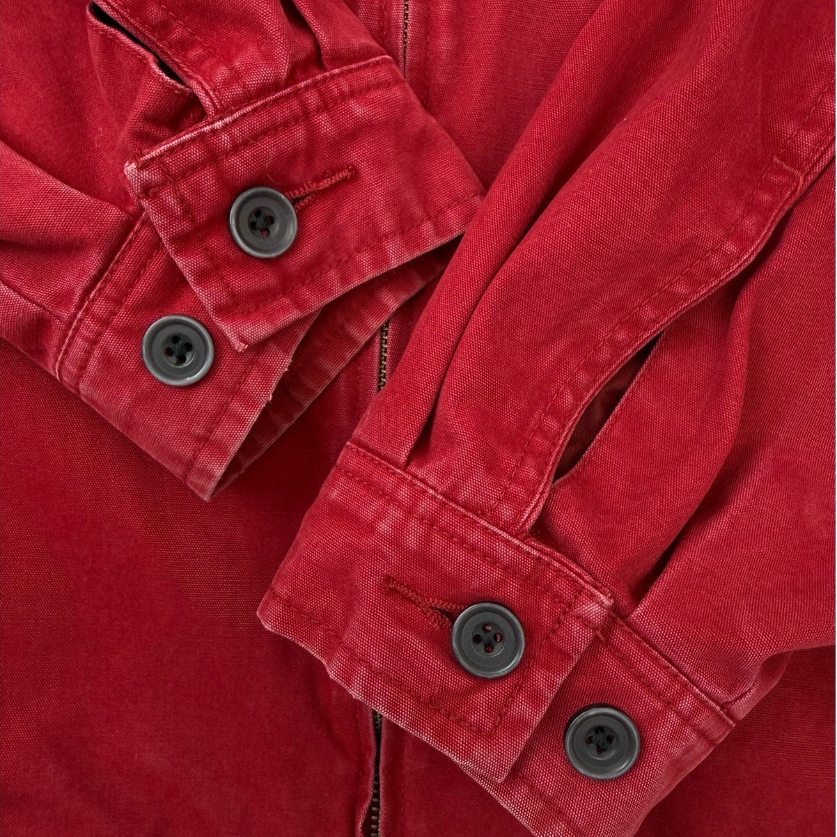 GAP Men's Red Cotton Zip Jacket Large Casual Lightweight Bomber Coat
