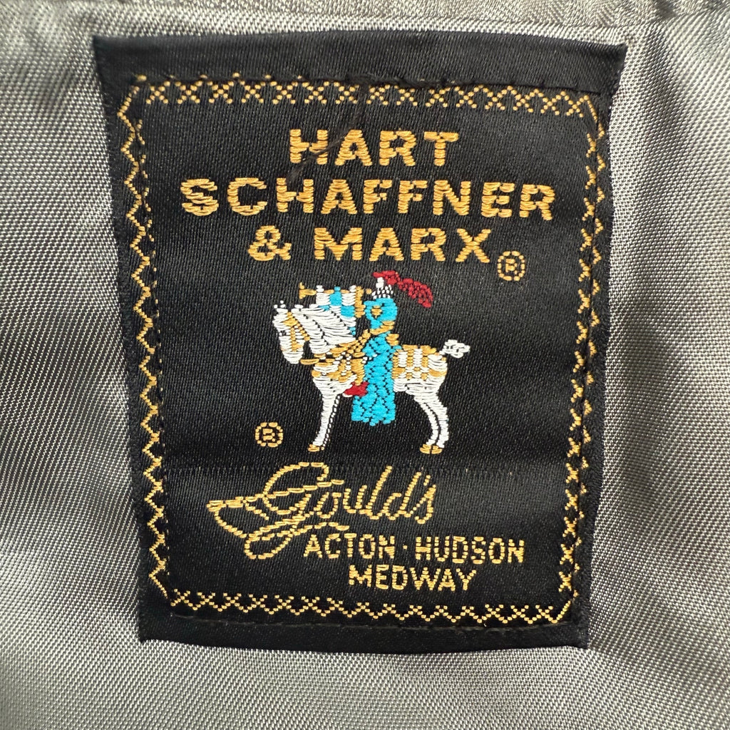 Vintage 80s Men's 39R Teal Blazer Jacket Brass Buttons USA Hart Schaffner Marx