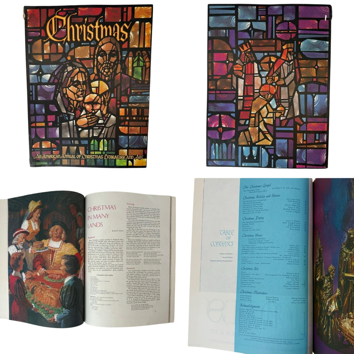 Vintage Augsburg Art & Literature Christmas Books Lot 1973 1974 1967 Decor