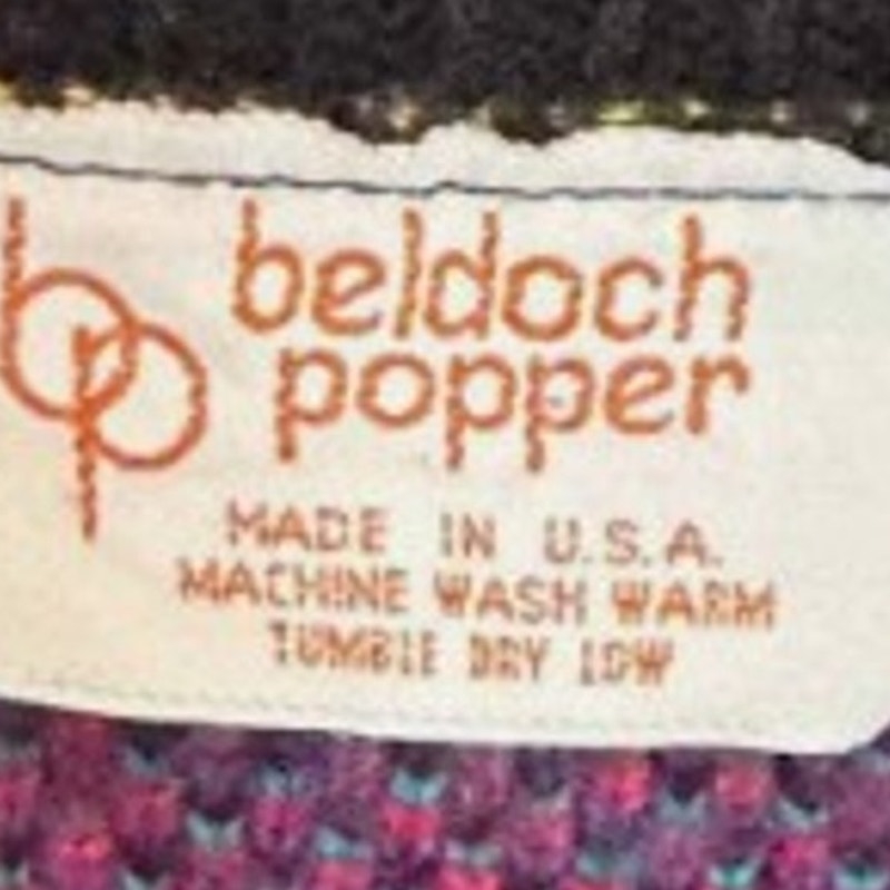 Vintage 90s Women's Small Sweater Beldoch Popper Made in USA